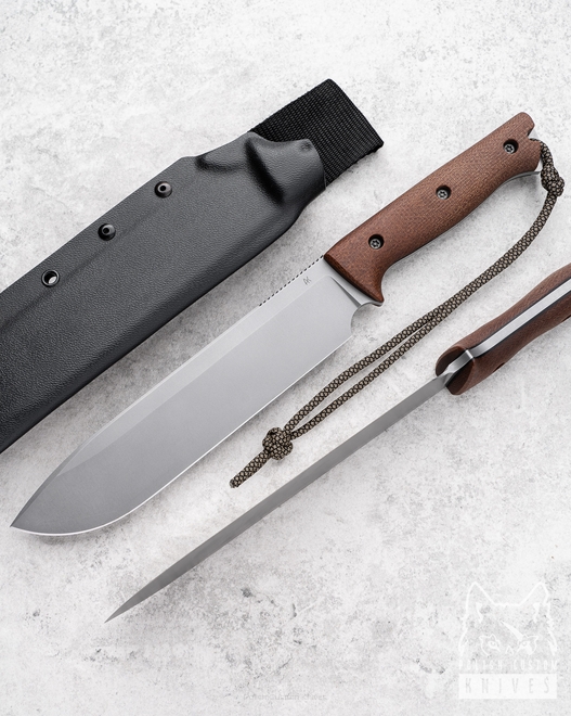 SURVIVAL KNIFE CHOPPER 4 MICARTA VANADIS 4E AK