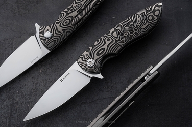 FOLDING KNIFE FOLDER MICRO STING #0367 MAGNACUT NEBULA RIPPLE HERMAN KNIVES