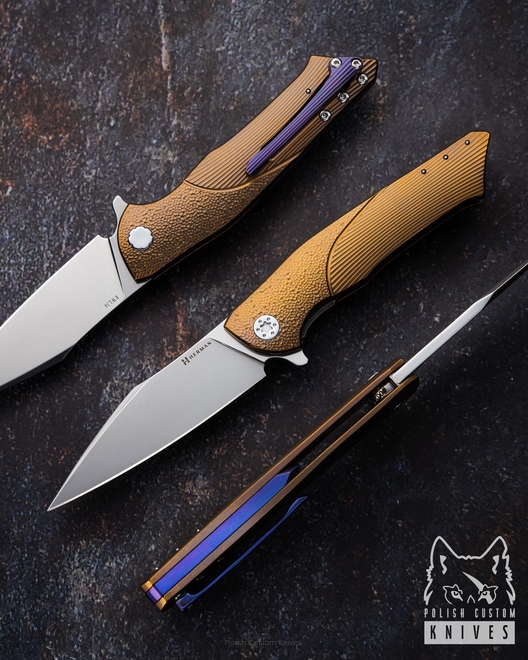 FOLDING KNIFE FOLDER BEE 11 RWL34 HERMAN KNIVES