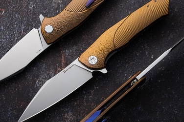FOLDING KNIFE FOLDER BEE 11 RWL34 HERMAN KNIVES