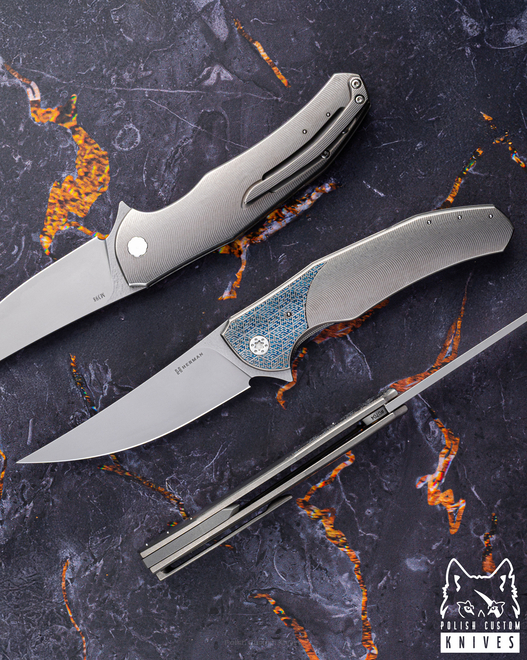 FOLDING KNIFE FOLDER ISHTAR #0704 M398 TESSERACT HERMAN KNIVES