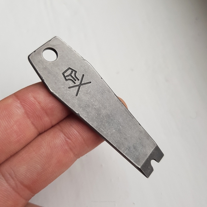Multitool Pirate Coffin box cutter Titanium 354 Woro Knives