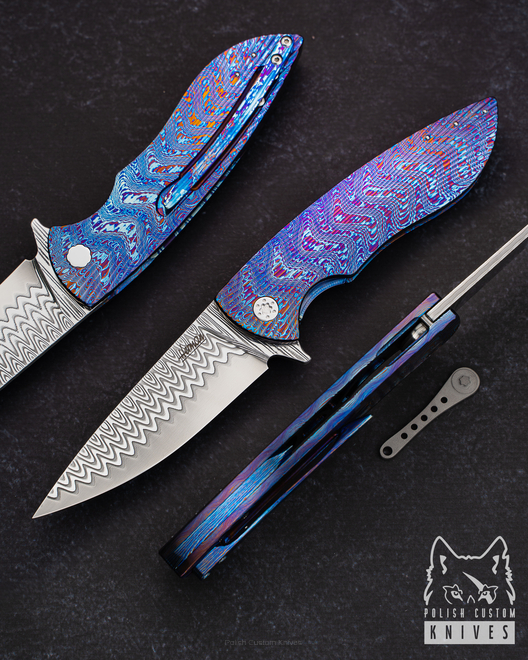 FOLDING KNIFE STING 5 DAMACORE TIMASCUS HERMAN