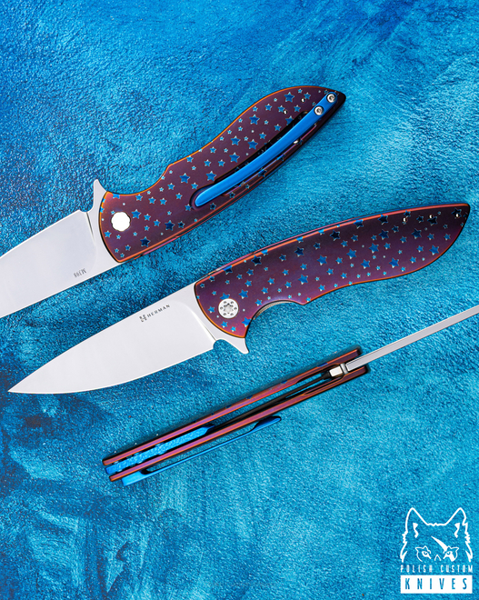 FOLDING KNIFE FOLDER STING #0906 M398 ( C0063 ) HERMAN KNIVES