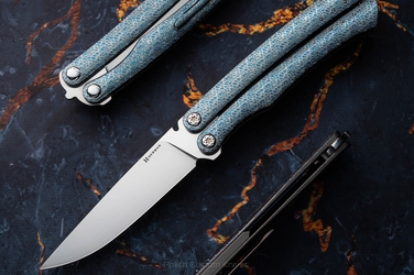 FOLDING KNIFE FOLDER MORPHO #0011 M390 TESSERACT HERMAN KNIVES