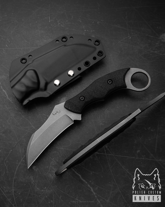 TACTICAL EDC KNIFE PRIMAL HUNTER G10 N690 BLACK LKW KNIVES