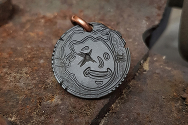 Pendant "Vault Boy XIII" Blackened Titanium 219