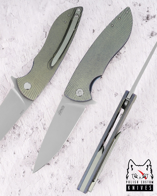FOLDING KNIFE FOLDER STING 410 ELMAX HERMAN KNIVES