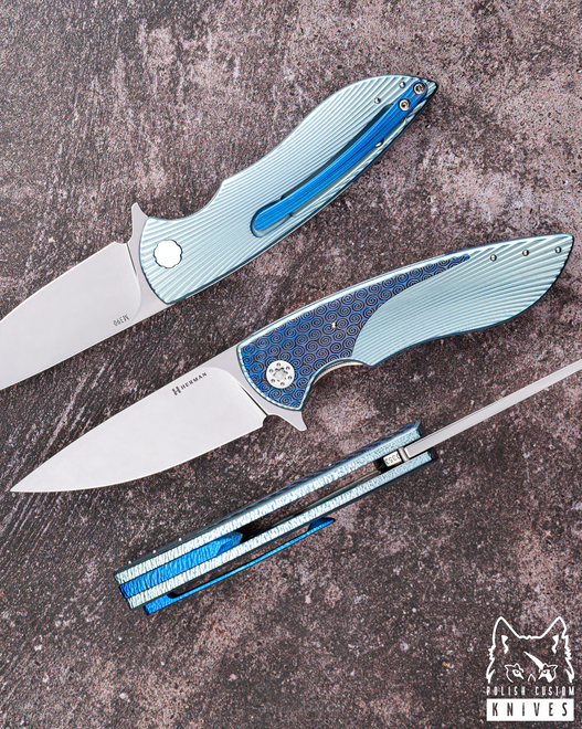 FOLDING KNIFE FOLDER MICRO STING #0353 M390 HERMAN KNIVES