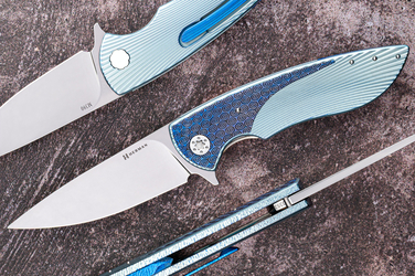 FOLDING KNIFE FOLDER MICRO STING #0353 M390 HERMAN KNIVES