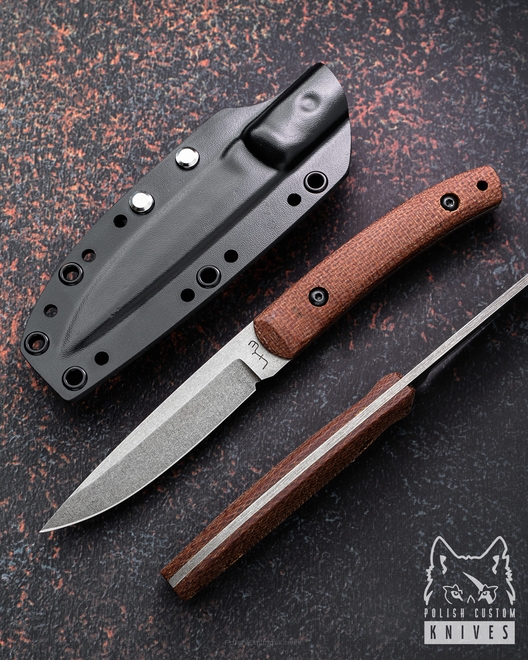 EDC HUNTING TACTICAL KNIFE STING BROWN MICARTA LKW