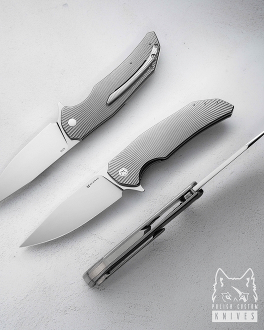 FOLDING KNIFE FOLDER DRAGONFLY #0374 M390 HERMAN KNIVES