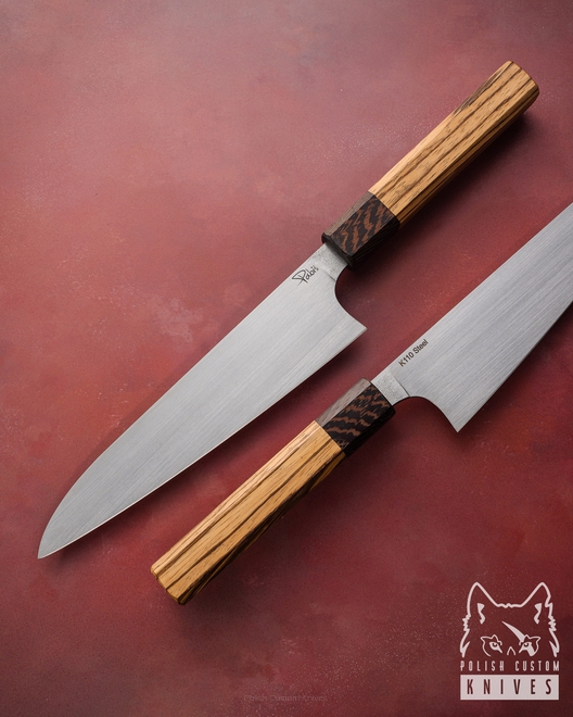 KITCHEN KNIFE GYUTO 190 6 D2 WENGE ZEBRANO PABIS