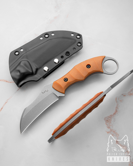 TACTICAL EDC KNIFE  PRIMAL HUNTER G10 BRONZE N690 LKW KNIVES