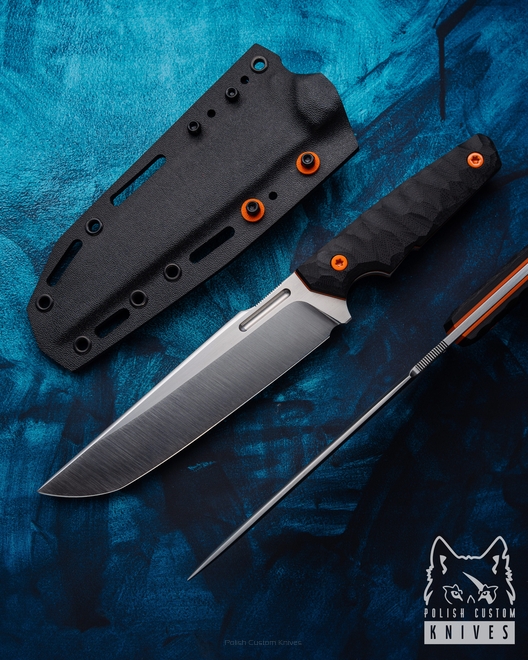 LARGE HUNTING TACTICAL KNIFE ROGER ONE BECUT G10 RAVS