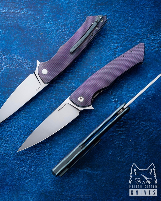 FOLDING KNIFE FOLDER SLIM #0504 RWL34 HERMAN KNIVES