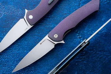 FOLDING KNIFE FOLDER SLIM #0504 RWL34 HERMAN KNIVES