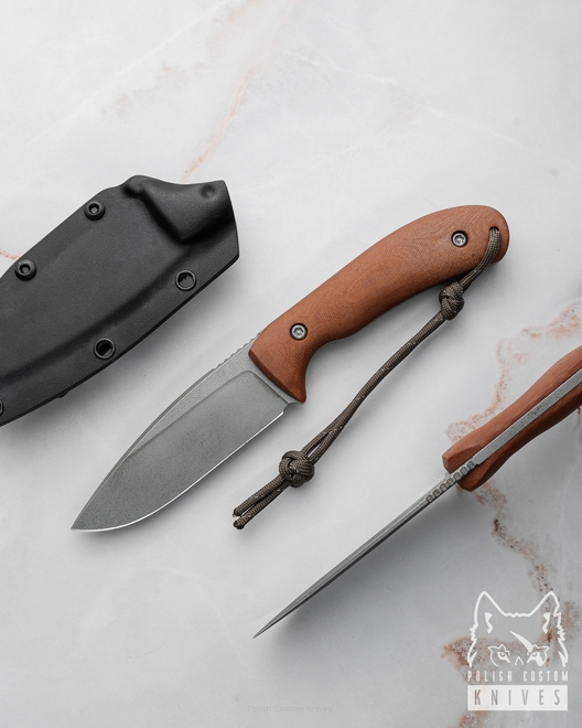 SURVIVAL KNIFE EDC FLINT 15 K720 O2 MICARTA AK