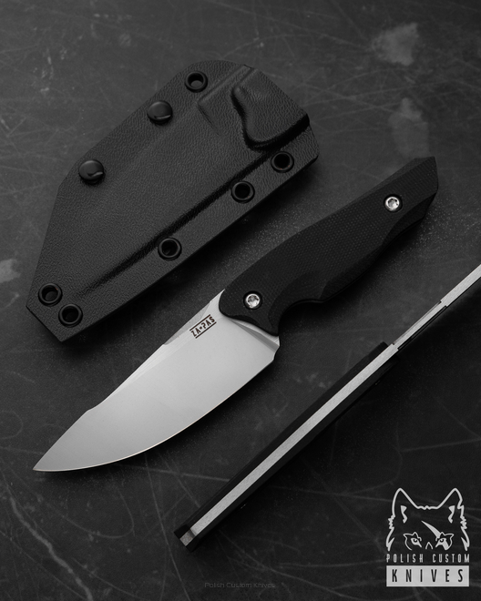 EDC HUNTING TACTICAL KNIFE NIJA BLACK G10 D2 1 ZA-PAS KNIVES
