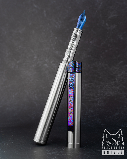 CUSTOM FOUTAIN PEN STRAIGHT 1 WITH SPINNING TOP MAKAR