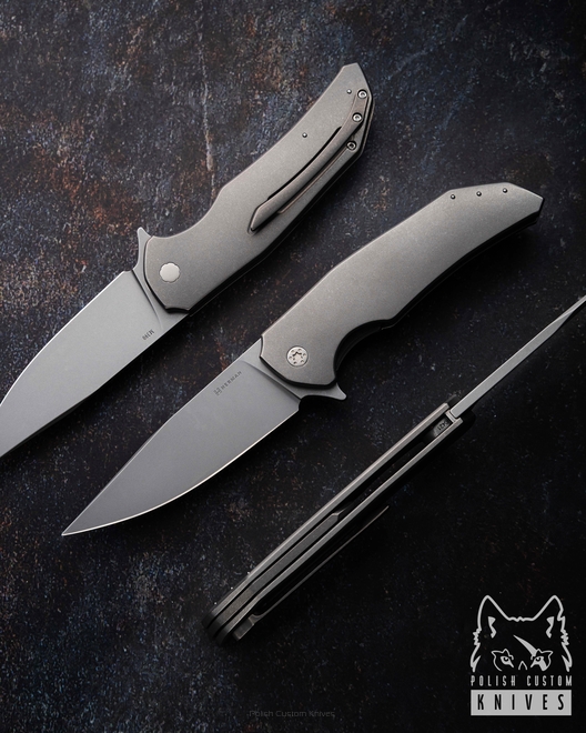 FOLDING KNIFE FOLDER DRAGONFLY #0452 M390 HERMAN KNIVES
