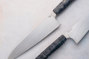 KITCHEN KNIFE GYUTO 210 10 M398 STABILIZED MAPLE PROFILED HANDLE PABIS