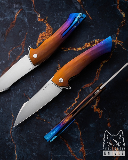 FOLDING KNIFE FOLDER OVIUM GENERATION 2 #0103 M398 HERMAN KNIVES