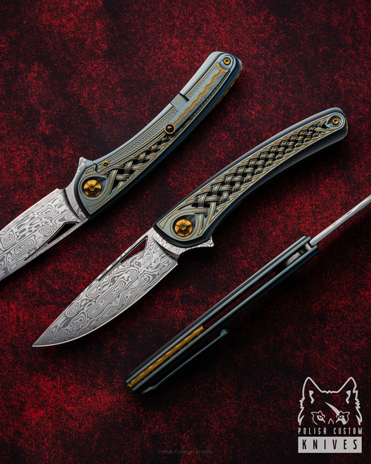 FOLDING KNIFE FOLDER MINOS #33 DAMASTEEL LESBAR