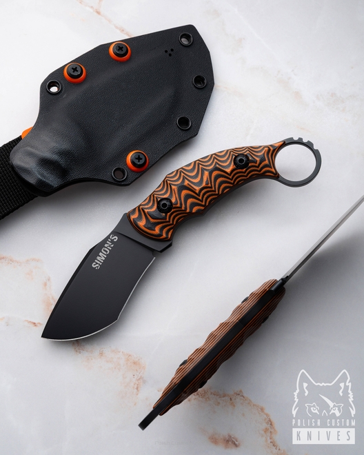 EDC TACTICAL SURVIVAL KNIFE SHARK 2610 K720 G10 SIMON'S KNIVES