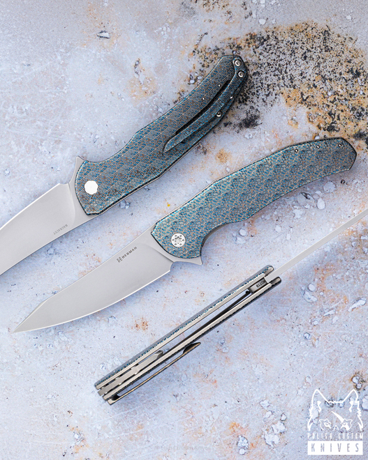 FOLDING KNIFE FOLDER ISHTAR #0719 MAGNACUT TESSERACT HERMAN KNIVES
