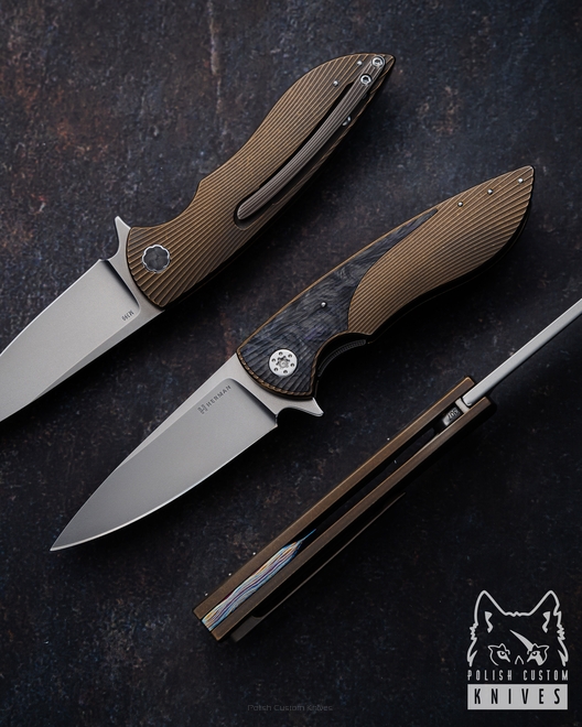 FOLDING KNIFE FOLDER MICRO STING 307 M390 HERMAN KNIVES