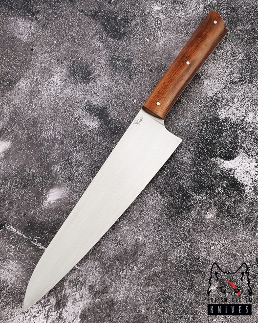 KITCHEN KNIFE CHEF 210 62 M390 IRONWOOD PABIŚ KNIVES