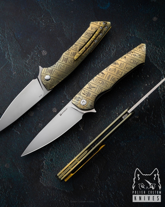FOLDING KNIFE FOLDER SLIM #0548 M398 VALLEY OF KINGS HERMAN KNIVES
