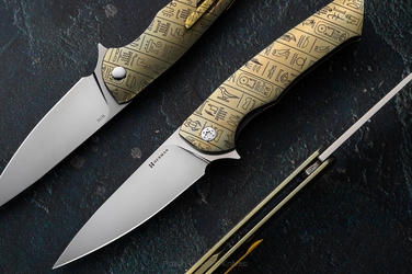 FOLDING KNIFE FOLDER SLIM #0548 M398 VALLEY OF KINGS HERMAN KNIVES