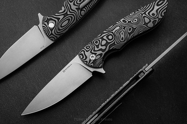 FOLDING KNIFE FOLDER BIG STING #0022 M398 HERMAN KNIVES