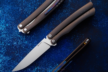 FOLDING KNIFE FOLDER MORPHO #0004 M390 HERMAN KNIVES