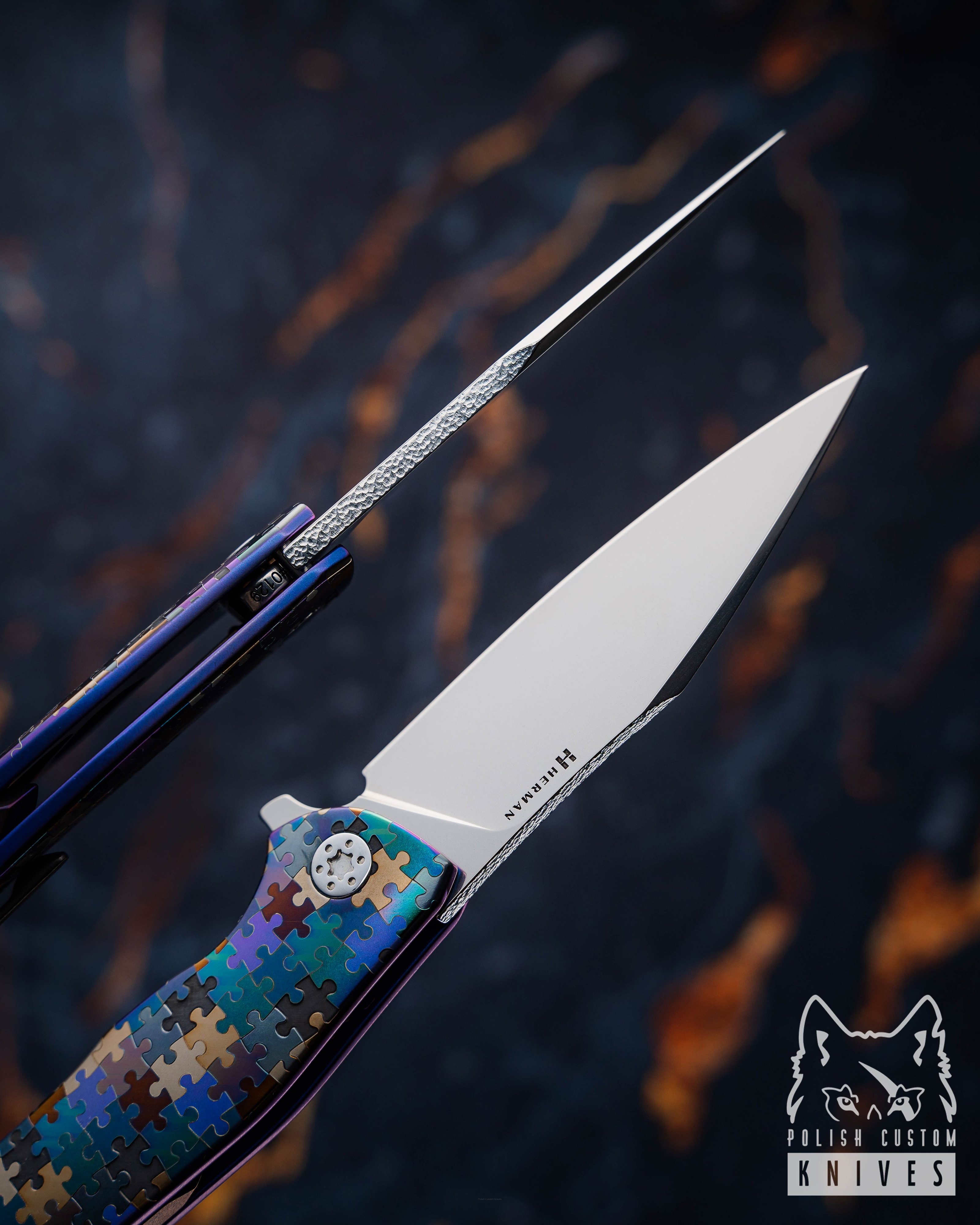 Buy FOLDING KNIFE FOLDER BEE 129 M398 PUZZLE HERMAN KNIVES