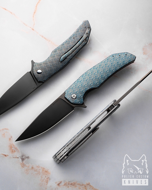 FOLDING KNIFE FOLDER DRAGONFLY #0500 TESSERACT M398 HERMAN KNIVES