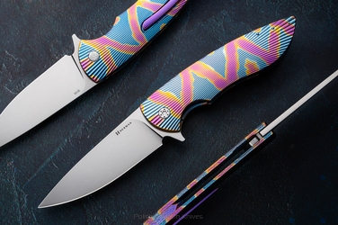 FOLDING KNIFE FOLDER BIG STING #0052 M398 HERMAN KNIVES