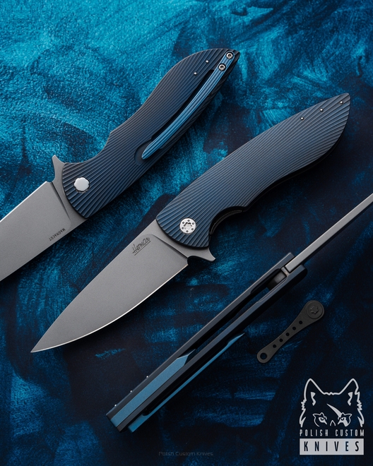 FOLDING KNIFE FOLDER STING 369 CPM MAGNACUT HERMAN KNIVES