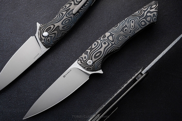 FOLDING KNIFE FOLDER SLIM #0591 MAGNACUT NEBULA RIPPLE HERMAN KNIVES