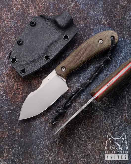 HUNTING EDC KNIFE DODGER 7 M390 MICARTA AK