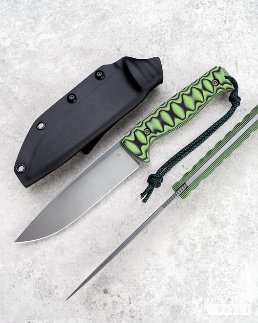 SURVIVAL KNIFE AGOR 140 O2 G10 TOXIC GREEN AK