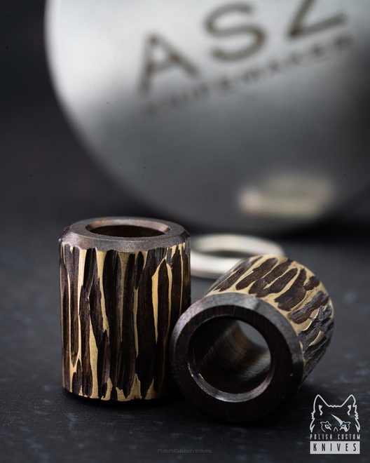 Wood style bead brass 1 ASZ