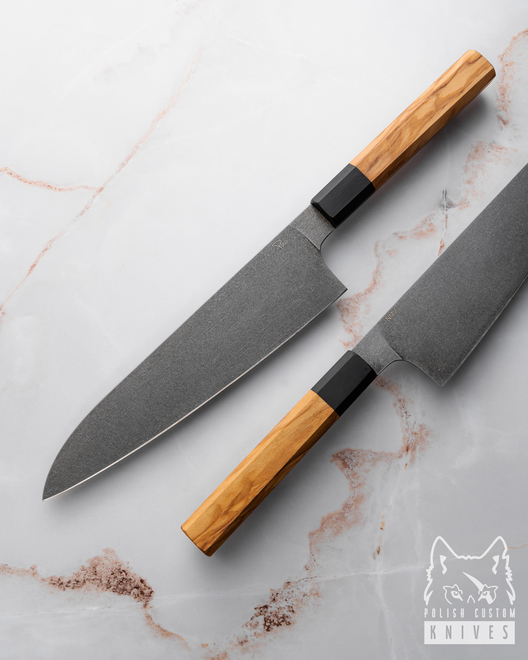 KITCHEN KNIFE GYUTO 210 16 NMV OLIVE  PABIŚ KNIVES