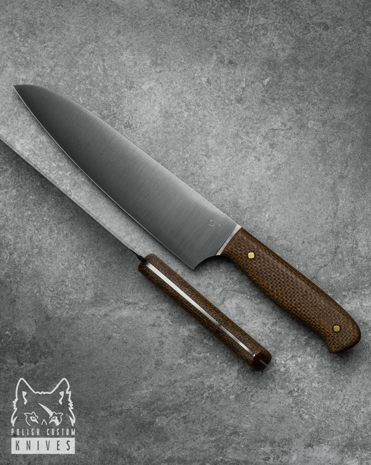 Buy Kitchen Knife Chef Aeb L Micarta Natural Jute Sj