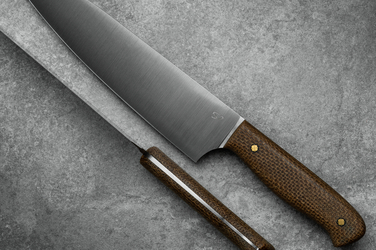 KITCHEN KNIFE CHEF AEB-L MICARTA NATURAL JUTE SJ