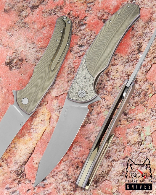 FOLDING KNIFE FOLDER ISHTAR 296 M398 HERMAN KNIVES