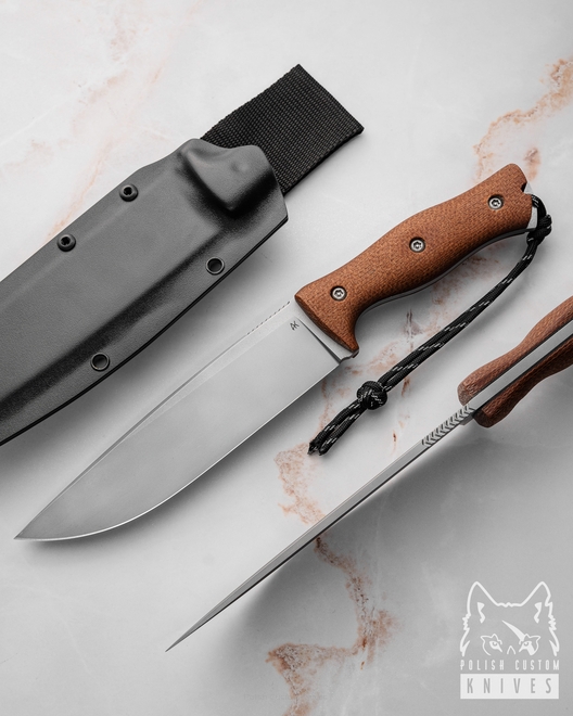 LARGE SURVIVAL TACTICAL KNIFE KRYPTON 170 9 CPM 3V MICARTA AK KNIVES