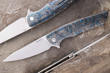 FOLDING KNIFE FOLDER SLIM #0641 M390 ETERNAL GARDEN HERMAN KNIVES